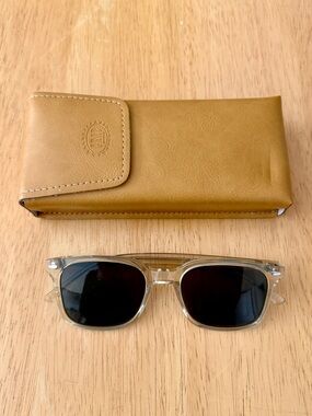 Crap Eyewear Conga Jet Sunglasses (Clear) with Original Case